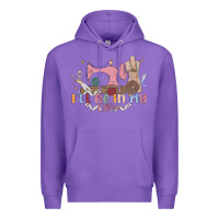 Purple ill be in my office Premium Hoodie - MaliasSmallBusiness