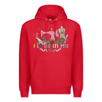 Red ill be in my office Premium Hoodie - MaliasSmallBusiness
