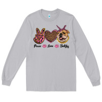Moon Dust peace love bulldog Long Sleeve Tee - RanaPortraitStore