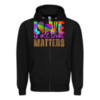 Black love is all that matters Zipper Hoodie - HRA Design Shop