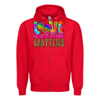 Red love is all that matters Zipper Hoodie - HRA Design Shop