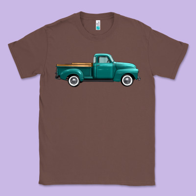 Western Truck Side View Classic Tee Designed By Fadigitalartstudio