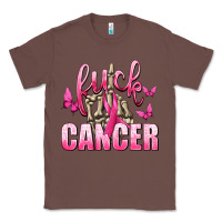 Chestnut Fuck Cancer with Butterflies Classic Tee - texasbilliewilder