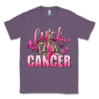Lavender Fuck Cancer with Butterflies Classic Tee - texasbilliewilder
