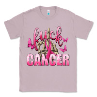 Lilac Fuck Cancer with Butterflies Classic Tee - texasbilliewilder