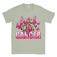 Matcha Fuck Cancer with Butterflies Classic Tee - texasbilliewilder