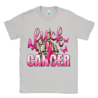 Moon Dust Fuck Cancer with Butterflies Classic Tee - texasbilliewilder