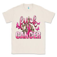 Natural Fuck Cancer with Butterflies Classic Tee - texasbilliewilder