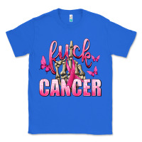 True Royal Fuck Cancer with Butterflies Classic Tee - texasbilliewilder