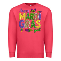 Cardinal happy mardi gras y'all Premium Sweatshirt - AdoDesignShop