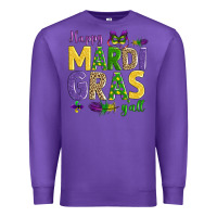 Purple happy mardi gras y'all Premium Sweatshirt - AdoDesignShop