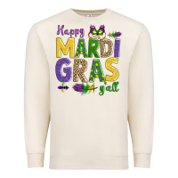 Sandshell happy mardi gras y'all Premium Sweatshirt - AdoDesignShop