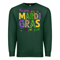 Sports Green happy mardi gras y'all Premium Sweatshirt - AdoDesignShop