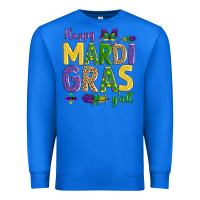 True Royal happy mardi gras y'all Premium Sweatshirt - AdoDesignShop