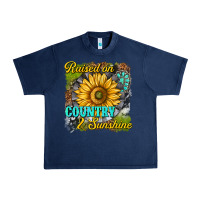 Navy raised on country and sunshine Urban Heavy Tee - texasbilliewilder