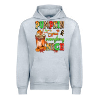 Heather Grey Pumpkin Spice And Everything Nice Urban Hoodie - MaliasSmallBusiness
