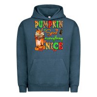 Pigment Midnight Navy Pumpkin Spice And Everything Nice Urban Hoodie - MaliasSmallBusiness