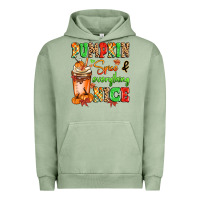 Pigment Oil Green Pumpkin Spice And Everything Nice Urban Hoodie - MaliasSmallBusiness