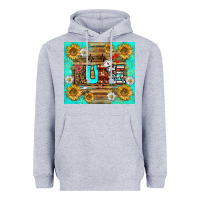 Heather Grey sunflower and daisy nurse tumbler Heavyweight Hoodie - BundleAndBundleShop