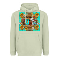 Matcha sunflower and daisy nurse tumbler Heavyweight Hoodie - BundleAndBundleShop