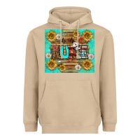 Mushroom sunflower and daisy nurse tumbler Heavyweight Hoodie - BundleAndBundleShop