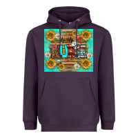 Plum sunflower and daisy nurse tumbler Heavyweight Hoodie - BundleAndBundleShop