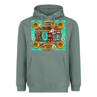 Sage sunflower and daisy nurse tumbler Heavyweight Hoodie - BundleAndBundleShop