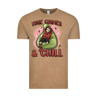 Vintage Coffee true crimes & chill Vintage Tee - MaliasSmallBusiness