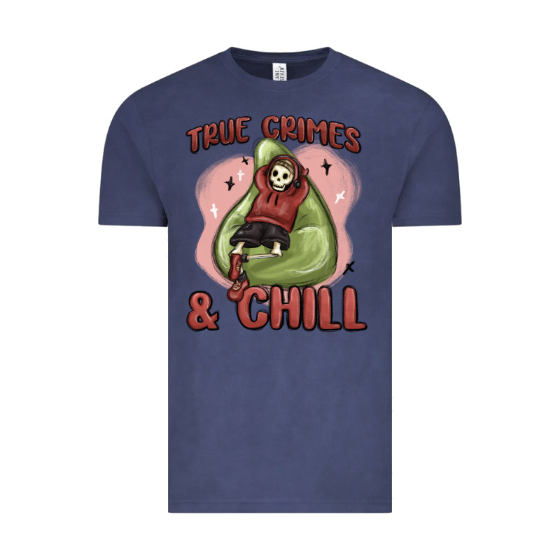 True Crimes & Chill Vintage Tee by MaliasSmallBusiness | Teevron