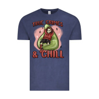 Vintage Denim true crimes & chill Vintage Tee - MaliasSmallBusiness