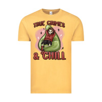 Vintage Mustard true crimes & chill Vintage Tee - MaliasSmallBusiness