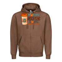 Chestnut mommy needs some pumpkin spice Zipper Hoodie - CowhideDigitalArt