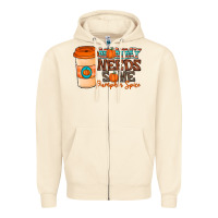 Sandshell mommy needs some pumpkin spice Zipper Hoodie - CowhideDigitalArt