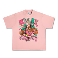 Salmon pink merry christmas black girl sneakers Urban Heavy Tee - RanaPortraitStore