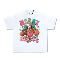 White pink merry christmas black girl sneakers Urban Heavy Tee - RanaPortraitStore
