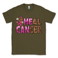 Army Green Heal Cancer Classic Tee - texasbilliewilder