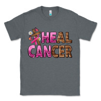 Charcoal Heather Heal Cancer Classic Tee - texasbilliewilder