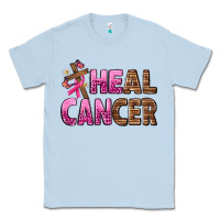 Dusty Blue Heal Cancer Classic Tee - texasbilliewilder