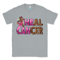 Heather Grey Heal Cancer Classic Tee - texasbilliewilder