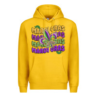 Lemon mardi gras with fleur de lis Premium Hoodie - MaliasSmallBusiness