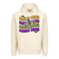 Tofu mardi gras with fleur de lis Premium Hoodie - MaliasSmallBusiness