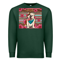 Sports Green british bulldog floral serape tumbler Premium Sweatshirt - Artiststas