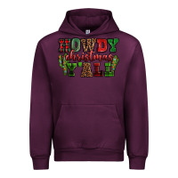Mauve Wine Howdy Christmas y'all Urban Hoodie - NancyCooperArtShop