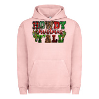 Pigment Salmon Howdy Christmas y'all Urban Hoodie - NancyCooperArtShop