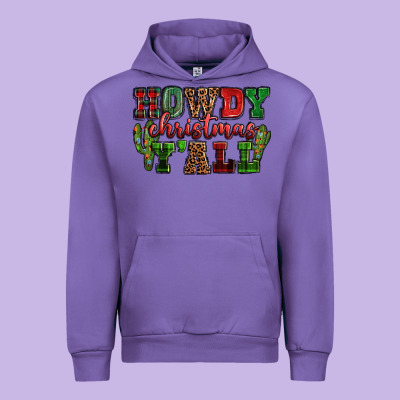 Howdy Christmas Y'all Urban Hoodie Designed By Nancycooperartshop