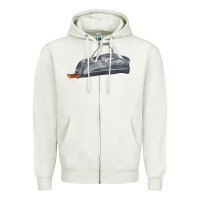 Oatmeal Heather baseball bag fa element Zipper Hoodie - FaDigitalArtStudio