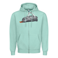 Seafoam baseball bag fa element Zipper Hoodie - FaDigitalArtStudio