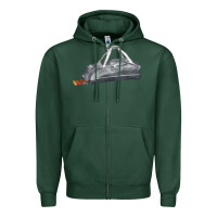 Sports Green baseball bag fa element Zipper Hoodie - FaDigitalArtStudio
