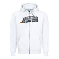 White baseball bag fa element Zipper Hoodie - FaDigitalArtStudio