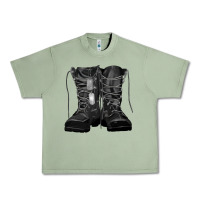 Oil Green soldier boots Urban Heavy Tee - RanaPortraitStore